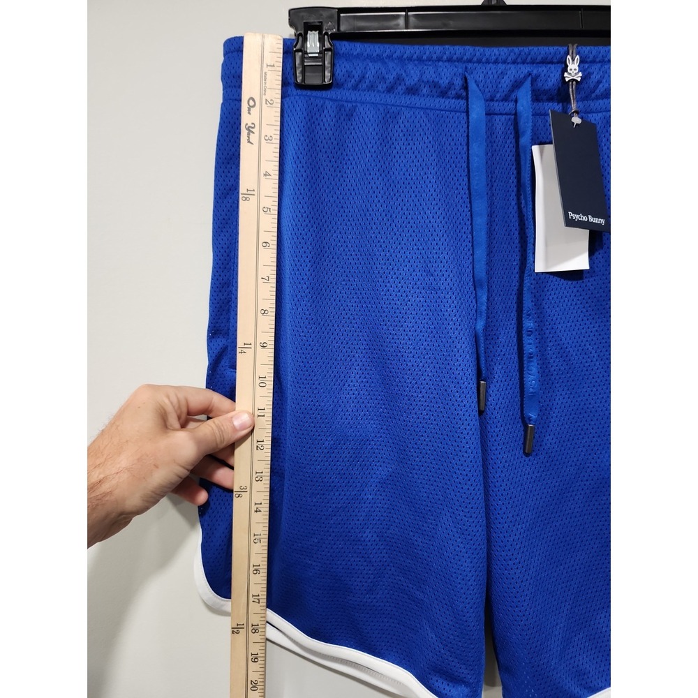 Psycho Bunny NWT Shorts Mens S Blue Gym Workout Athletic Drawstring Pockets Logo - Picture 2 of 8